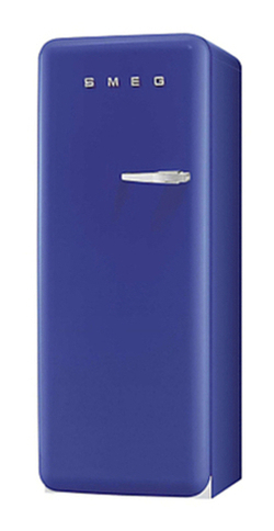 Smeg FAB28YBL1 Fridge A++ Energy Rating, 60cm Wide, Left-Hand Hinge, Blue